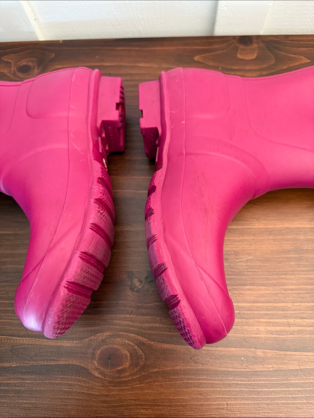 Hunter Original Short Rain Boots Magenta Pink Matte Rubber Wellies Women’s 7 - Picture 12 of 12